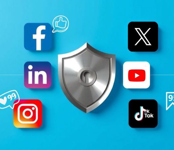Segurança nas redes sociais – proteção de contas e privacidade.
